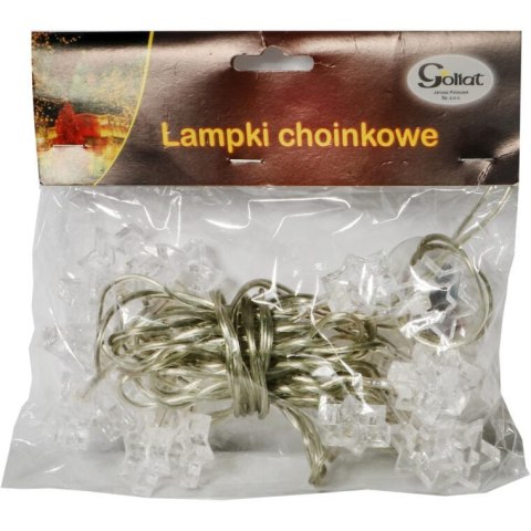 Niebieskie Gwiazdki LED na Przezroczystym Przewodzie do Dekoracji Świątecznych