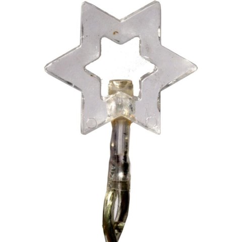 Niebieskie Gwiazdki LED na Przezroczystym Przewodzie do Dekoracji Świątecznych