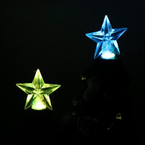 Ozdoba świąteczna ceramiczne choinki z LED 19 cm