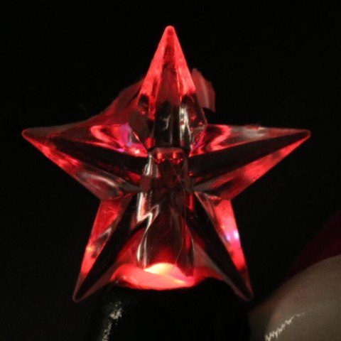 Ozdoba świąteczna ceramiczny BAŁWAN z choinką LED 12.5 cm