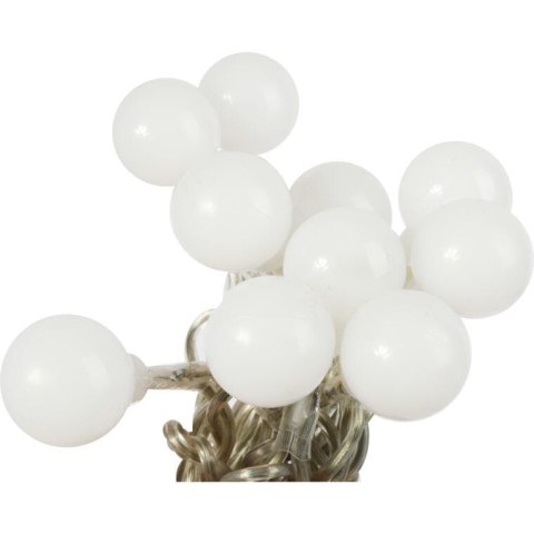 Perłowe Kulki Lampki Choinkowe 20 LED - Ciepły Biały Kolor - Wysokiej Jakości Zasilanie Sieciowe - GOLIAT