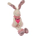 Różowy Zając Wielkanocny z Serduszkiem - Dekoracja Świąteczna 40cm