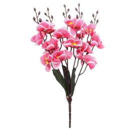 Storczyki Różowe Sztuczne w Bukiecie - 5 Sztuk, 38 cm Wysokości