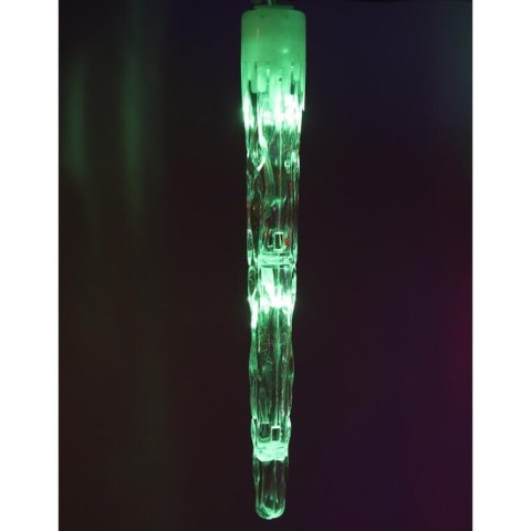 Świetlne Sople Dekoracyjne z Pilotem, 24 szt, Zmiana Kolorów (2 w 1), Zasilanie Sieciowe, Wielofunkcyjne, Zegar Czasowy, Do Użyt