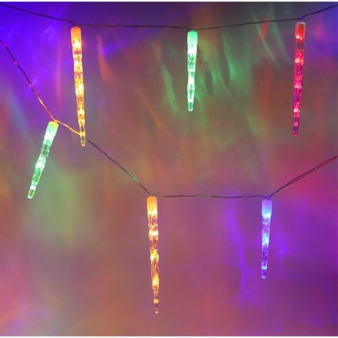 Świetlne Sople Dekoracyjne z Pilotem, 24 szt, Zmiana Kolorów (2 w 1), Zasilanie Sieciowe, Wielofunkcyjne, Zegar Czasowy, Do Użyt