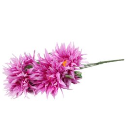 Sztuczny Bukiet 5 Fioletowych Chryzantem o Wysokości 58 cm