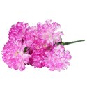 Sztuczny bukiet chryzantem w odcieniu jasno fioletowym, 9 sztuk, 58cm, idealny na Wszystkich Świętych