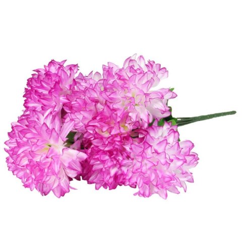 Sztuczny bukiet chryzantem w odcieniu jasno fioletowym, 9 sztuk, 58cm, idealny na Wszystkich Świętych