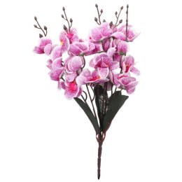 Wysokiej Jakości Sztuczny Bukiet 5 Fioletowych Storczyków - 38 cm