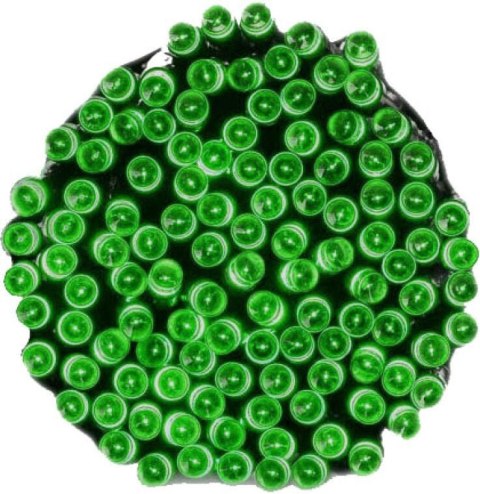 Zielona Dekoracja Świetlna - Sople LED 100 Lamp z Dodatkowym Gniazdem, IP44, Energooszczędna, do Użytku Zewnętrznego