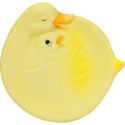 Żółta Ceramiczna Dekoracja Stołowa - Talerzyk w Kształcie Kaczki z Kaczątkiem