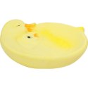 Żółta Ceramiczna Dekoracja Stołowa - Talerzyk w Kształcie Kaczki z Kaczątkiem