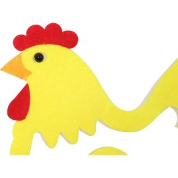 Żółta Filcowa Zawieszka - Wielkanocna Kura Dekoracyjna
