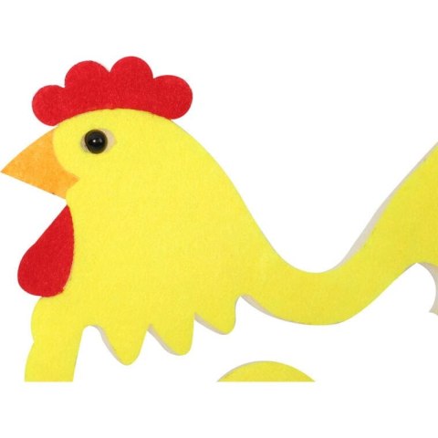Żółta Filcowa Zawieszka - Wielkanocna Kura Dekoracyjna