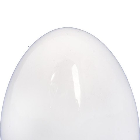 Białe Ceramiczne Jajko Wielkanocne 10,5cm - Dekoracja Świąteczna