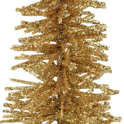 CHOINKA FIGURKA ZŁOTA BROKATOWA 30 CM