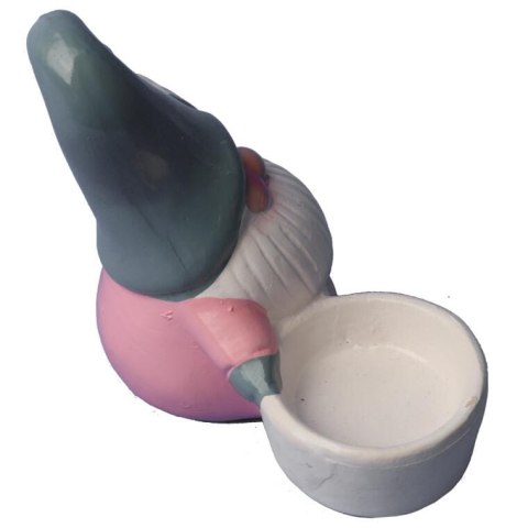 Ceramiczna ozdoba świąteczna MIKOŁAJ z podstawką na tealight