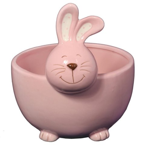 Ceramiczny Pojemnik na Słodycze w Kształcie Zajączka Wielkanocnego 13 cm