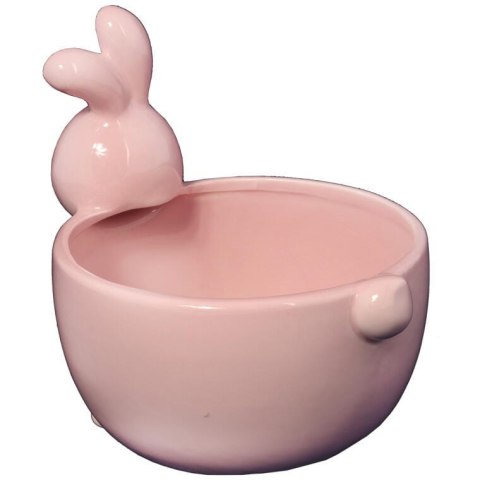 Ceramiczny Pojemnik na Słodycze w Kształcie Zajączka Wielkanocnego 13 cm