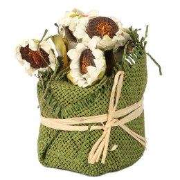 DEKORACJA WIOSENNA KOMPOZYCJA KWIATOWA BIAŁE SŁONECZNIKI