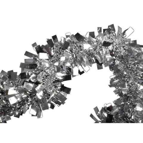 Dekoracja świąteczna Choinka do zawieszenia z folii srebrna 30 cm