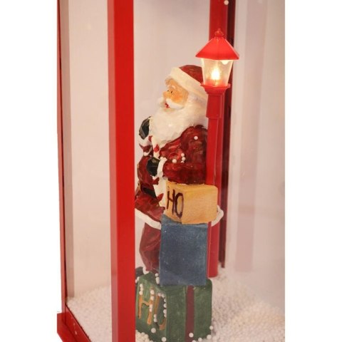 Dekoracja świetlna LED Latarnia z wirującym śniegiem i muzyką