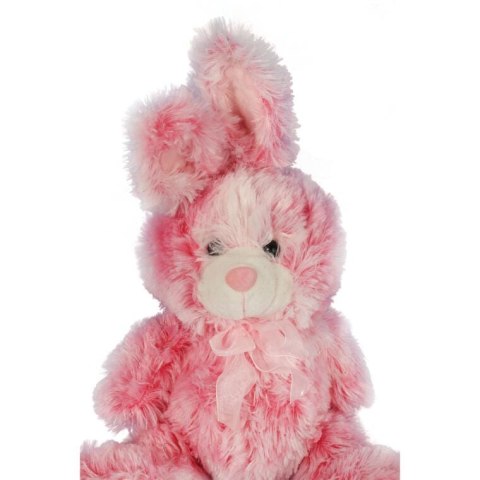 Duży Pluszowy Zajączek Wielkanocny 36cm w Kolorze Różowym ze Stabilną Pozycją Stojącą