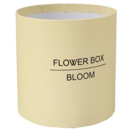FLOWER BOX PUDEŁKO NA KWIATY PREZENT DEKORACJE KREMOWY ŚREDNI
