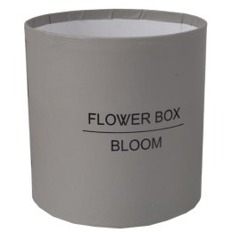 FLOWER BOX PUDEŁKO NA KWIATY PREZENT DEKORACJE SZARY ŚREDNI