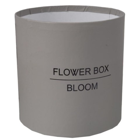 FLOWER BOX PUDEŁKO NA KWIATY PREZENT DEKORACJE SZARY ŚREDNI