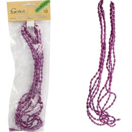 Fioletowe Koraliki na Choinkę - Dekoracyjna Girlanda Bożonarodzeniowa