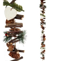 GIRLANDA DREWNIANA OZDOBA ŚWIĄTECZNA BOŻONARODZENIOWA