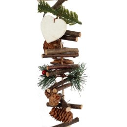 GIRLANDA DREWNIANA OZDOBA ŚWIĄTECZNA BOŻONARODZENIOWA