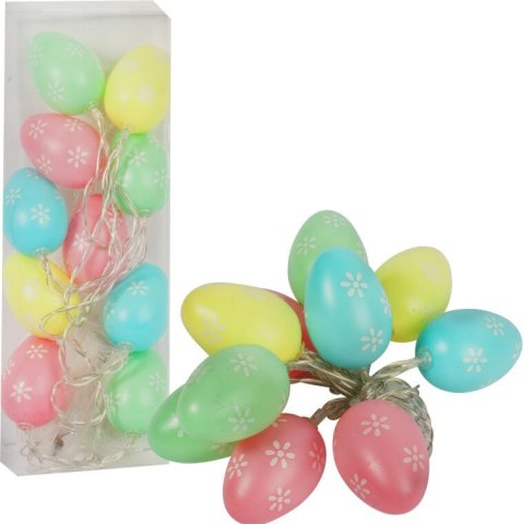 JAJKA GIRLANDA ŚWIETLNA LAMPKI 10LED WIELKANOC KOLOROWE