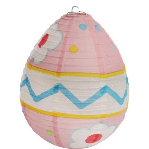 JAJKO LAMPION PAPIEROWY ROZKŁADANY 25CM RÓŻOWY
