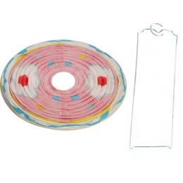 JAJKO LAMPION PAPIEROWY ROZKŁADANY 25CM RÓŻOWY