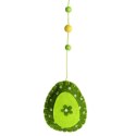 Jajka filcowe girlanda zestaw 6 sztuk 7cm zielone
