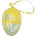 Jajka w kwiatki zawieszki zestaw 6 sztuk 6cm
