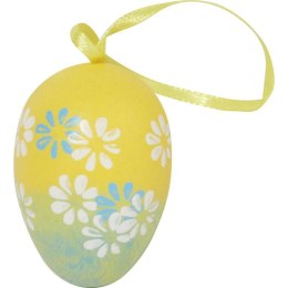 Jajka w kwiatki zawieszki zestaw 6 sztuk 6cm