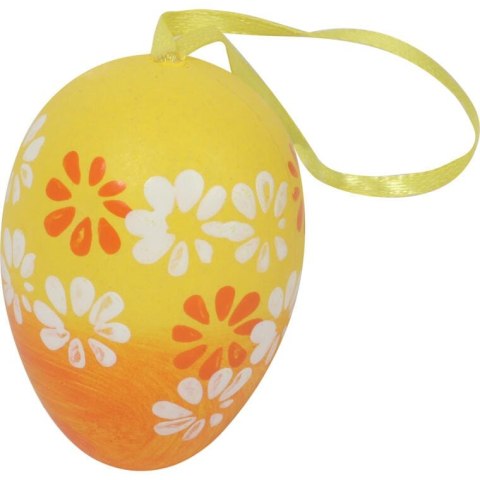 Jajka w kwiatki zawieszki zestaw 6 sztuk 6cm