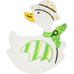 KACZUSZKI DREWNIANE OZDOBY DO PRZYKLEJANIA 12 SZT 4CM