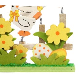 KACZUSZKI NA PŁOTKU DEKORACJA DREWNIANA 17 CM