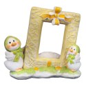 KACZUSZKI Z RAMKĄ CERAMICZNY LAMPION WIELKANOCNY 12 CM