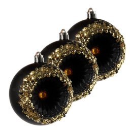 KPL. 3 BOMBEK Z DZIURKĄ RETRO REFLEKTOR - CZARNY