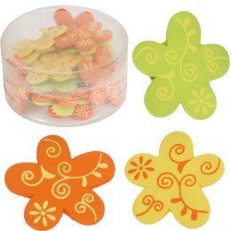 KWIATKI DREWNIANE DO PRZYKLEJANIA 24 SZT 3CM