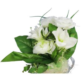 KWIATY W KOKONIE Z SIZALU DEKORACJA WIELKANOCNA DO POWIESZENIA ZIELONA