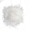 Komplet 6 Białych Bombek Styropianowych w Kształcie Kul Śnieżnych 6 cm