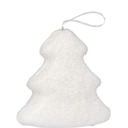 Komplet 6 Białych Styropianowych Choinek - Dekoracja Świąteczna 5,5 cm