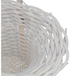 Koszyk Wielkanocny na Pokarmy i Ozdoby Biały 28cm
