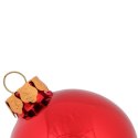Kpl. 5 bombek szklanych 6 cm czerwone